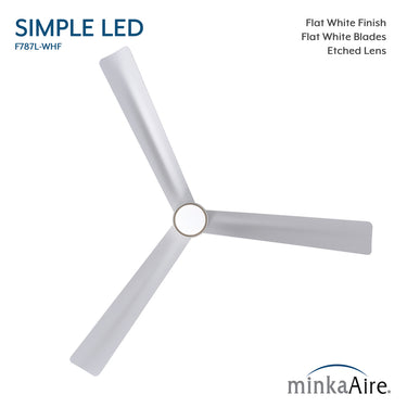 Minka Aire Simple 52" LED Indoor/Outdoor Ceiling Fan - F787L 46