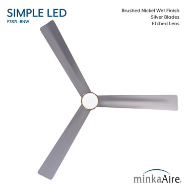 Minka Aire Simple 52" LED Indoor/Outdoor Ceiling Fan - F787L 9