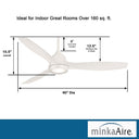 Minka Aire Skyhawk F749L 60" Ceiling Fan W/ Led Light Kit 11