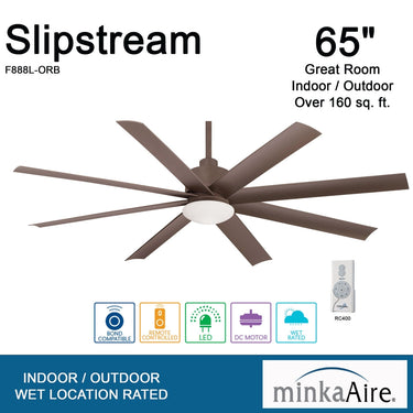 Minka Aire Slipstream Led F888L 65 Inch Ceiling Fan 15