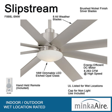 Minka Aire Slipstream Led F888L 65 Inch Ceiling Fan 11