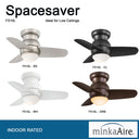 Minka Aire Spacesaver LED 26" LED Ceiling Fan - F510L 1