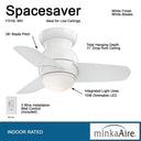 Minka Aire Spacesaver LED 26" LED Ceiling Fan - F510L 3