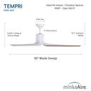 Minka Aire Tempri 56" LED Indoor/Outdoor Ceiling Fan - F669L 22