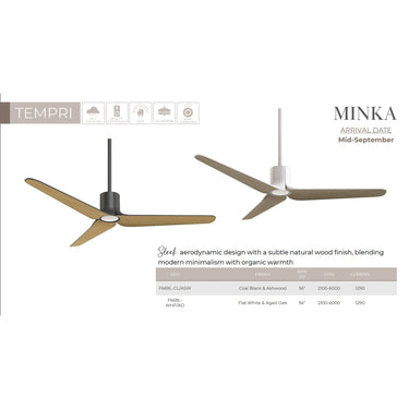 Minka Aire Tempri 56" LED Indoor/Outdoor Ceiling Fan - F669L 27