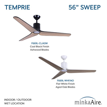 Minka Aire Tempri 56" LED Indoor/Outdoor Ceiling Fan - F669L 9