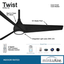 Minka Aire Twist 52" LED Ceiling Fan - F678L 2