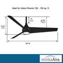 Minka Aire Twist 52" LED Ceiling Fan - F678L 