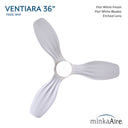 Minka Aire Ventiara 36" LED Flush Mount Indoor/Outdoor Ceiling Fan - F693L 23