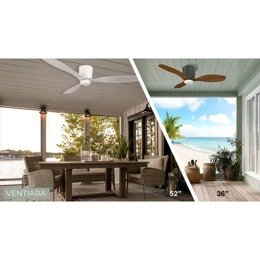 Minka Aire Ventiara 52" LED Flush Mount Indoor/Outdoor Ceiling Fan - F694L 23