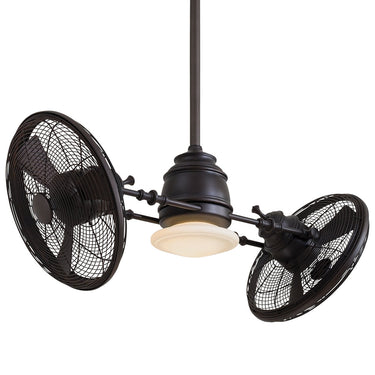 Minka Aire Vintage Gryo Led F802L High Performance Fan W/ Led Light Kit 1