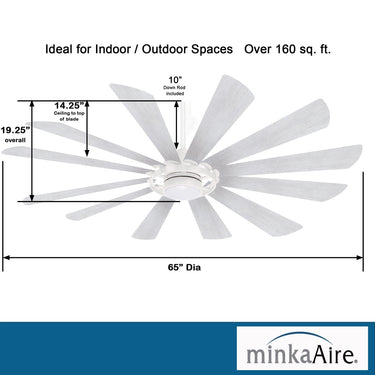 Minka Aire Windmolen F870L 65In Led Ceiling Fan 16