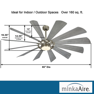 Minka Aire Windmolen F870L 65In Led Ceiling Fan 17
