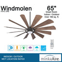 Minka Aire Windmolen F870L 65In Led Ceiling Fan 11