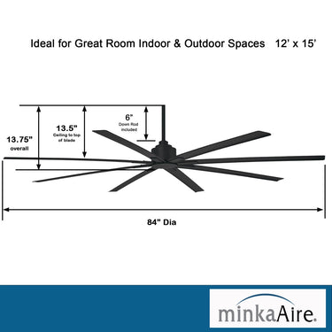 Minka Aire Xtreme H2O 84" F896 84 Inch Outdoor Ceiling Fan 18