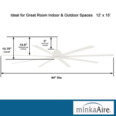 Minka Aire Xtreme H2O 84" F896 84 Inch Outdoor Ceiling Fan 19