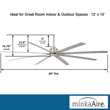 Minka Aire Xtreme H2O 84" F896 84 Inch Outdoor Ceiling Fan 17