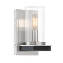 Minka Lavery 1051-691 Cole'S Crossing - 1 Light Wall Sconce in Coal and Brushed Nickel 1