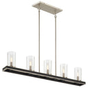 Minka Lavery 1055-691 Cole'S Crossing 5 Light Island in Coal With Brushed Nickel 1