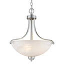 Minka Lavery 1426-84 Paradox 3 Light Pendant in Brushed Nickel 1