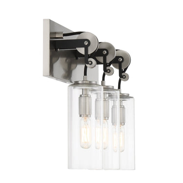 Minka Lavery 2893-691 Pullman Junction - 3 Light Bath in Coal and Brushed Nickel 2