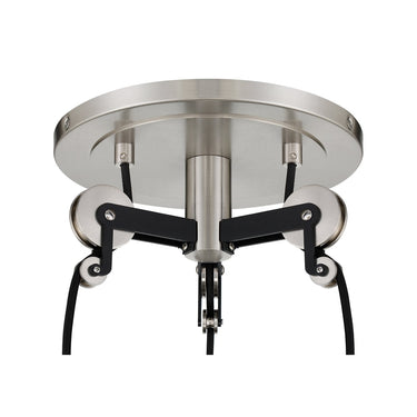 Minka Lavery 2897-691 Pullman Junction - 3 Light Pendant in Coal and Brushed Nickel 2