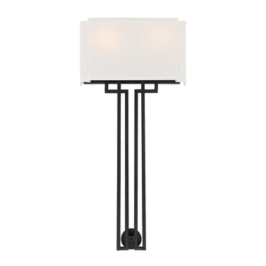Minka Lavery 2951-572 Upham Estates - 2 Light Wall Torchiere in Coal and Polished Nickel 1