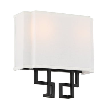 Minka Lavery 2952-572 Upham Estates - 2 Light Wall Sconce in Coal and Polished Nickel 1
