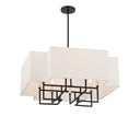 Minka Lavery 2957-572 Upham Estates - 8 Light Pendant in Coal and Polished Nickel 1