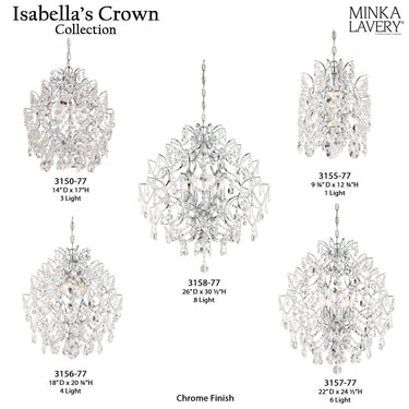 Minka Lavery 3156-77 Isabellas Crown 4 Light Mini Chandelier 2