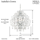 Minka Lavery 3158-77 Isabellas Crown 8 Light Chandelier 3