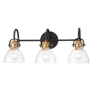 Minka Lavery 3363-416 Monico 3 Light Bath in Painted Bronze W/Natural Brush 1