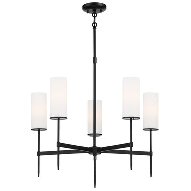 Minka Lavery 3845-66A First Avenue 5 Light Chandelier in Coal 1