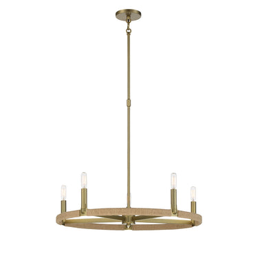 Minka Lavery 3865-695 Windward Passage 5 Light Chandelier in Soft Brass 1