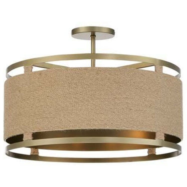 Minka Lavery 3869-695 Windward Passage 4 Light Semi Flush in Soft Brass 1