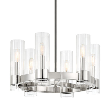 Minka Lavery 3895-77 Vernon Place - 6 Light Semi Flush in Chrome 1