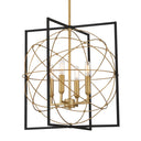 Minka Lavery 3914-707A Titans Trace 4 Light Pendant in Sand Coal W/ Painted Honey Gol 1