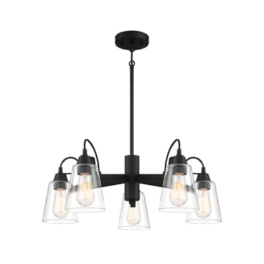 Minka Lavery 3995 Beckonridge - 5 Light Chandelier in Coal 1