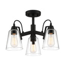 Minka Lavery 3997 Beckonridge - 3 Light Semi-Flush in Coal 1