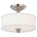 Minka Lavery 4172-84 Harbour Point 2 Light Semi Flush Mount in Brushed Nickel 1