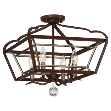 Minka Lavery 4347-593 Astrapia 4 Light Semi Flush Mount 1