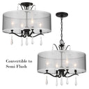 Minka Lavery 4443-582 Laurel Estate 4 Light Semi Flush Mount 6