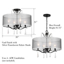 Minka Lavery 4443-582 Laurel Estate 4 Light Semi Flush Mount 12