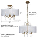Minka Lavery 4443-582 Laurel Estate 4 Light Semi Flush Mount 11