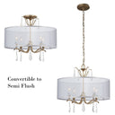 Minka Lavery 4443-582 Laurel Estate 4 Light Semi Flush Mount 4