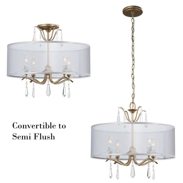 Minka Lavery 4443-582 Laurel Estate 4 Light Semi Flush Mount 4
