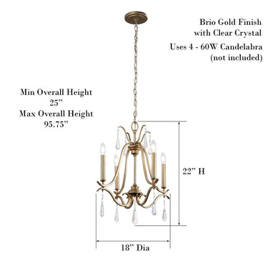 Minka Lavery 4444-582 Laurel Estate 4 Light Chandelier 6