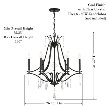 Minka Lavery 4446-582 Laurel Estate 6 Light Chandelier 7
