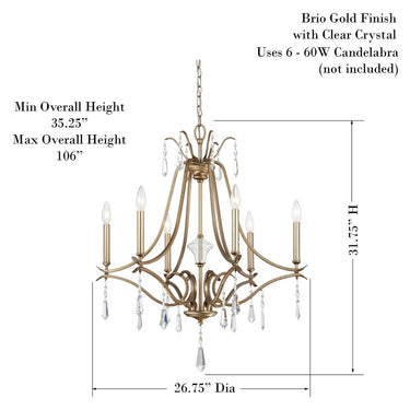 Minka Lavery 4446-582 Laurel Estate 6 Light Chandelier 6
