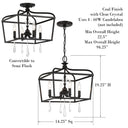 Minka Lavery 4447-582 Laurel Estate 4 Light Pendant 8